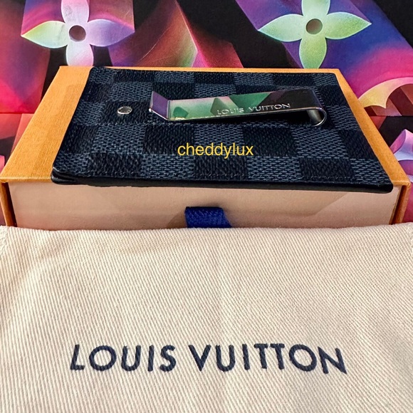 🏁🏁🏁Authentic Louis Vuitton Pince Card Holder with Bill Clip - Picture 4 of 13